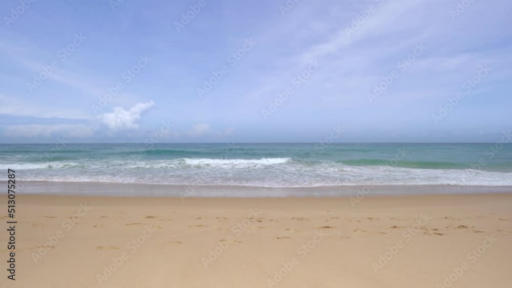 Beautiful sea summer landscape Waves sea water surface High quality video Bird's eye view Beautiful sea summer landscape Waves sea water surface High quality video Bird's eye view