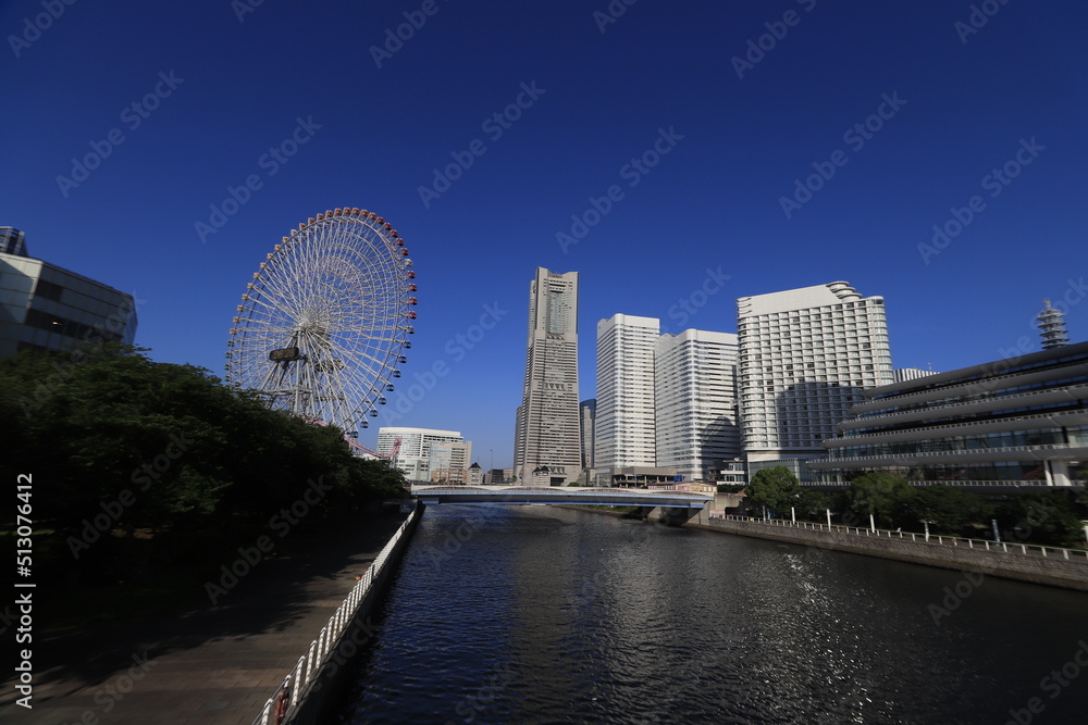 Fototapeta premium みなとみらい コスモクロック 