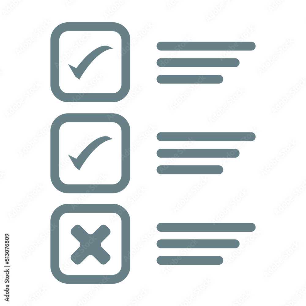 List and checklist icon vector illustration.
List and checklist icon vector illustration.
