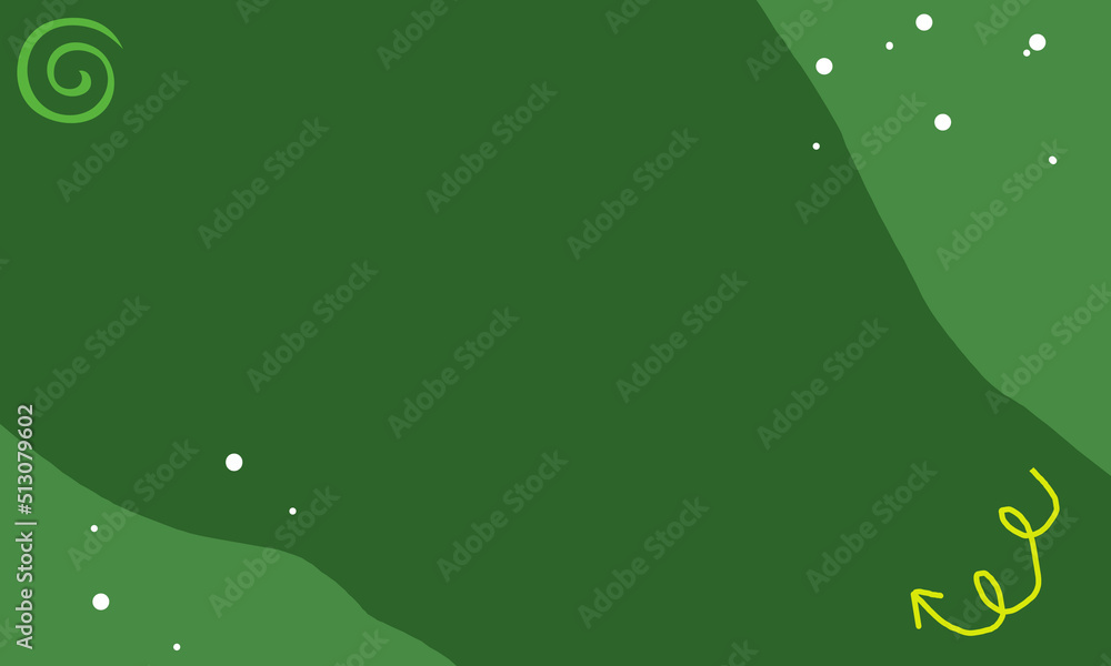 green background with abstract waves and icons green background with abstract waves and icons