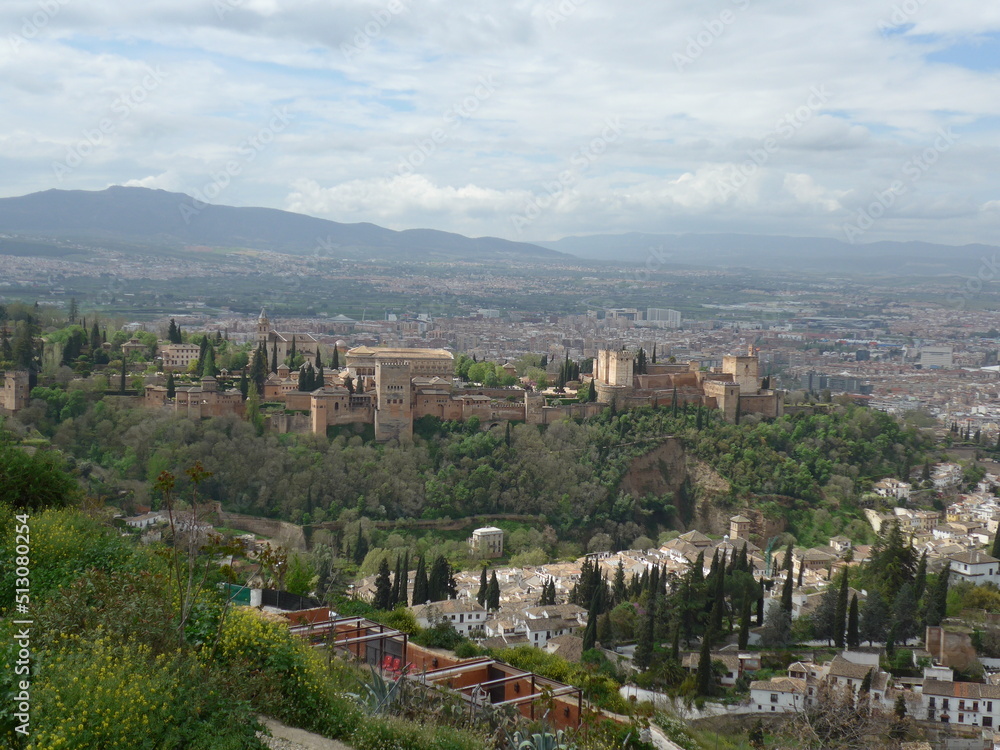 Granada's Enchanting Charm: A Captivating Town View in the Heart of Spain