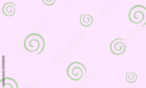peach background with spiral cluster