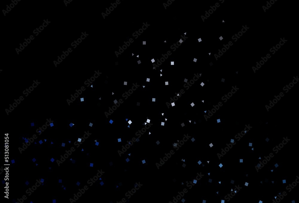 Dark BLUE vector background with triangles, circles, cubes. Dark BLUE vector background with triangles, circles, cubes.