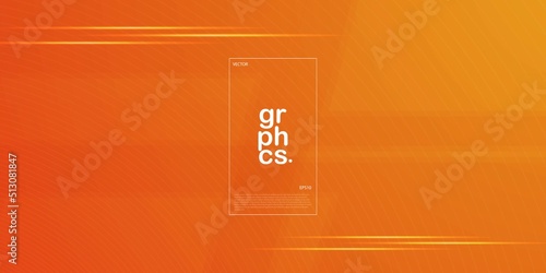 Abstract orange gradient illustration background with simple pattern. cool design.Eps10 vector
