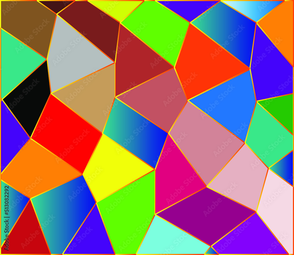 abstract multicolored polygon pattern background art geometric triangles web design illustration

