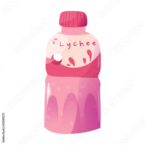Cute delicious drinks with lychee flavor