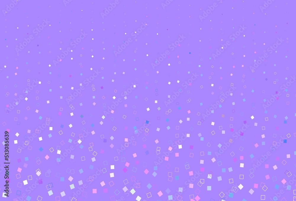 Light Pink, Blue vector pattern with crystals, rectangles. Light Pink, Blue vector pattern with crystals, rectangles.