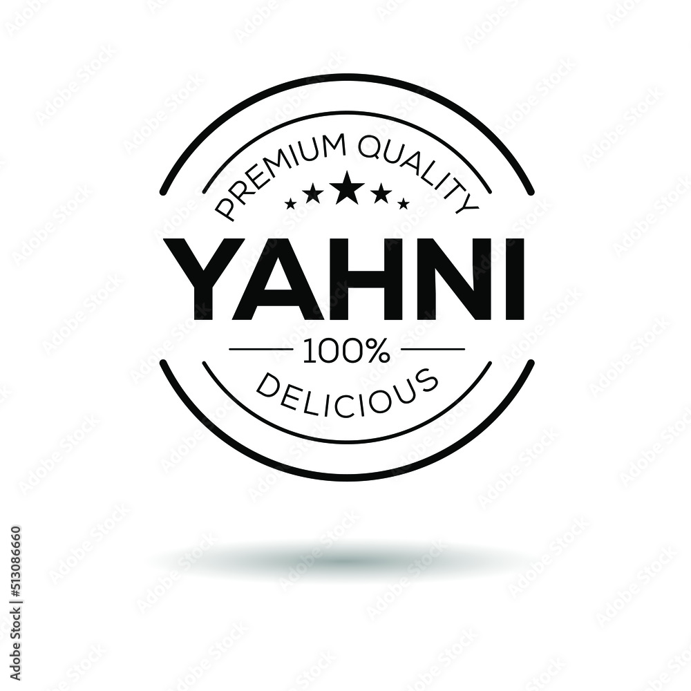 Obraz premium Creative (Yahni) logo, Yahni sticker, vector illustration.