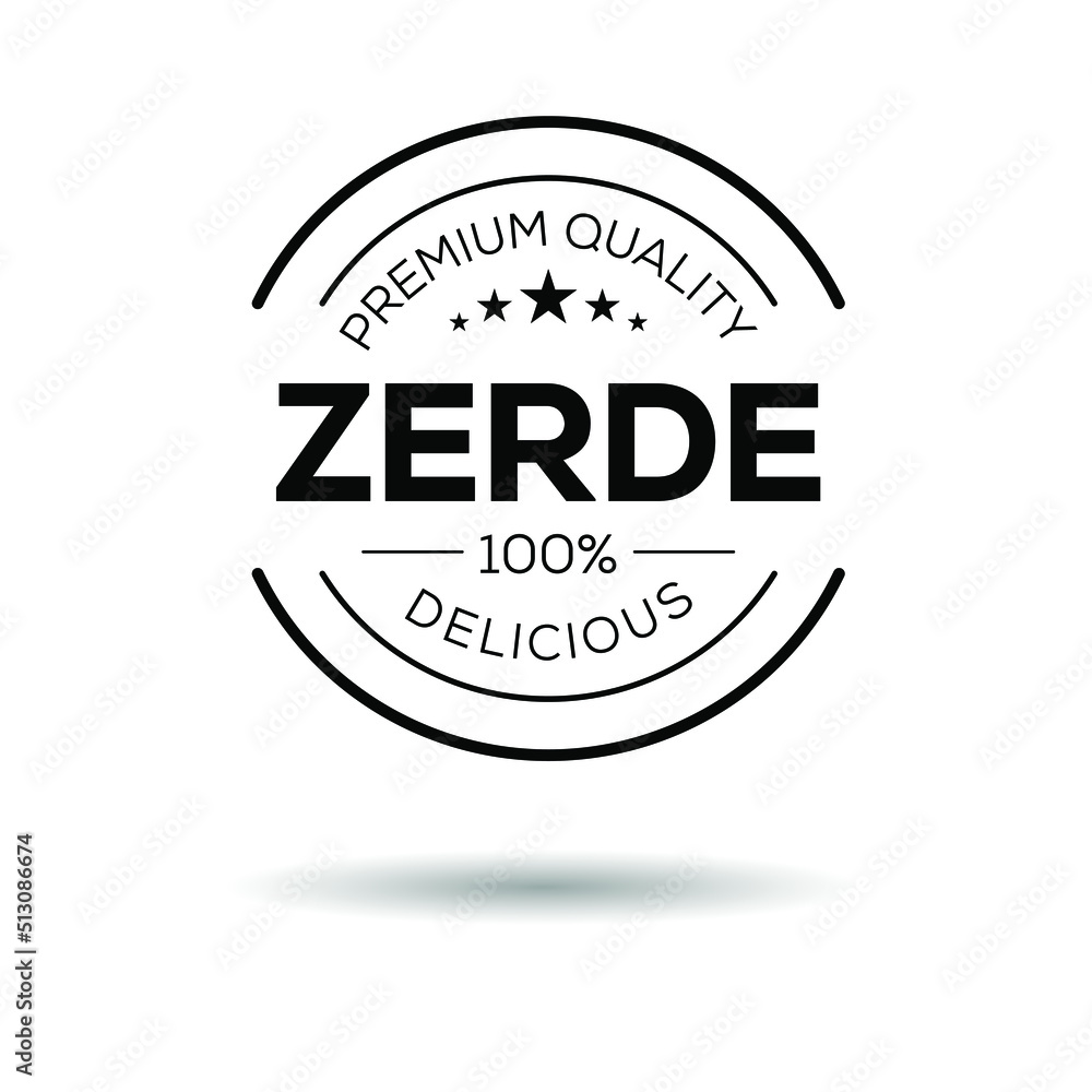 Creative (Zerde) logo, Zerde sticker, vector illustration.