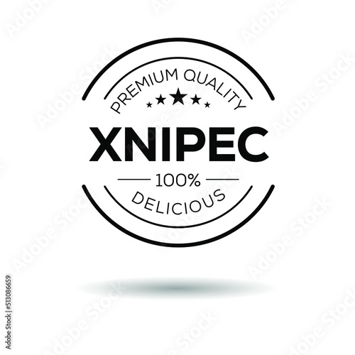 Creative (Xnipec) logo, Xnipec sticker, vector illustration.