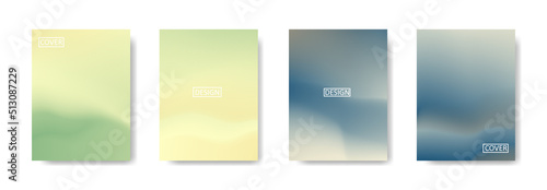 Set of abstract background with beautiful gradation color, colorful background for poster flyer banner backdrop.vertical banner.cool fluid background vector illustration