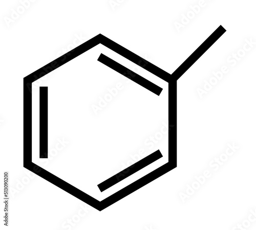 Toluene Chemical Compound Flat Icon photo