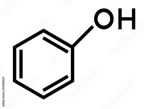 Phenol Chemical Compound Flat Icon