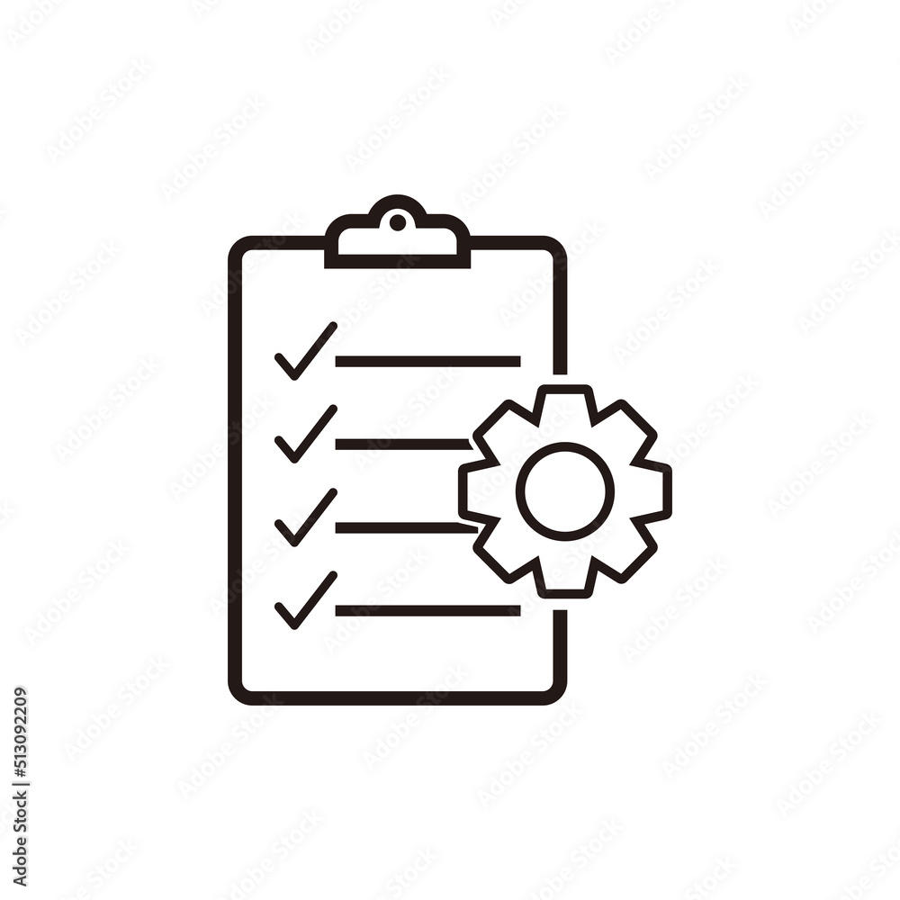 Project management vector line icon vector Project management vector line icon vector