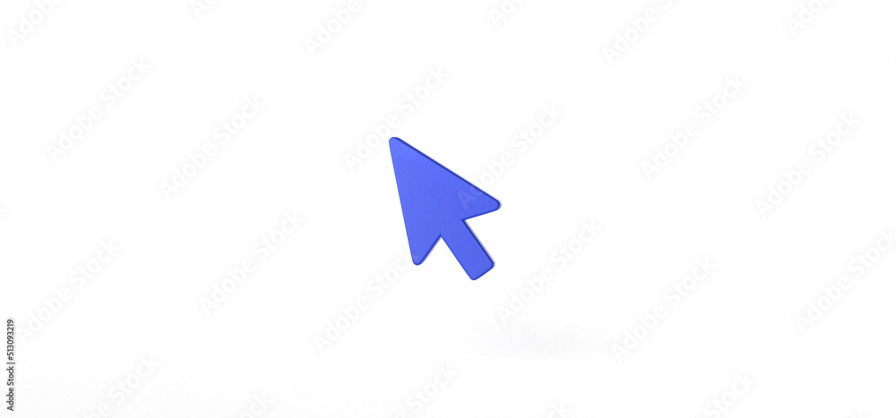 Cursor Isolated on background, icon, 3d rendering. Cursor Isolated on background, icon, 3d rendering.