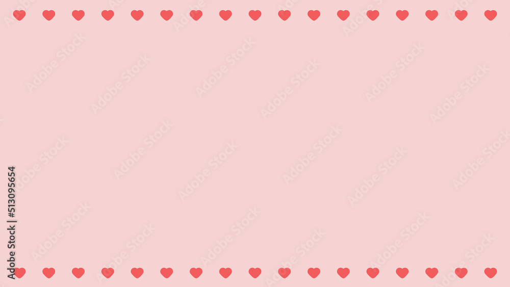 cute pink heart shape on pink background, perfect for wallpaper, backdrop, postcard, and background for your design