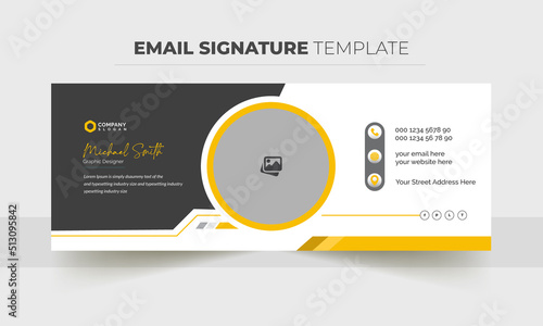 Email Signature Template Design, Professional and Clean email design 