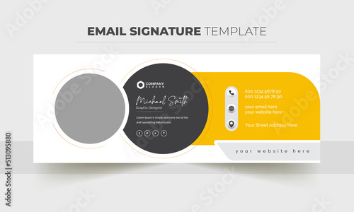 Email Signature Template Design, Professional and Clean email design 