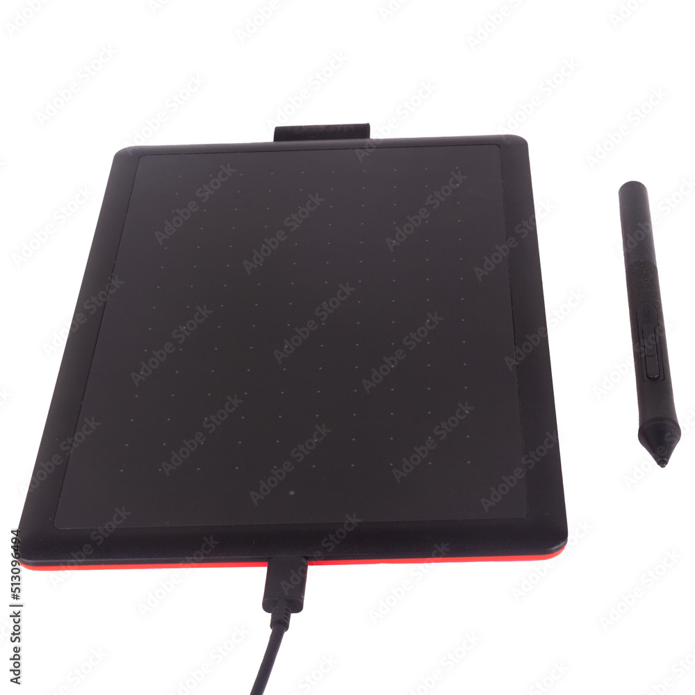 graphics tablet isolated on white background graphics tablet isolated on white background