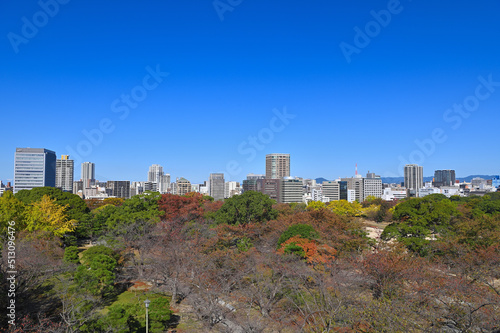 福岡城「天守台跡からの眺め」 © Kinapi