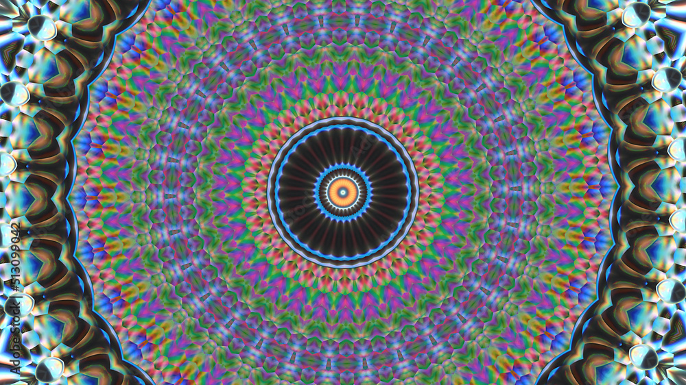 Obraz premium Abstract textural multicolored background kaleidoscope.