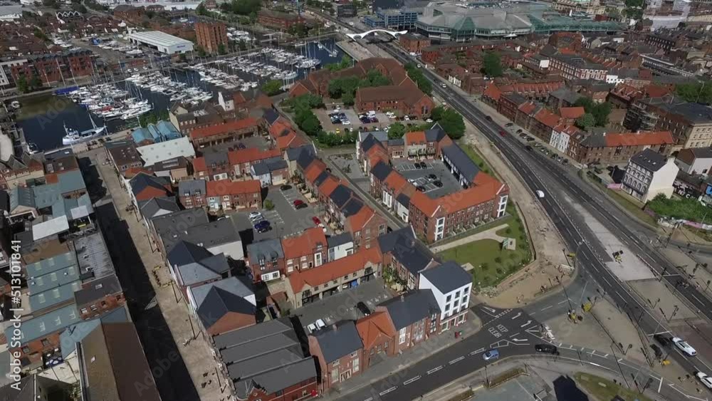 aerial view of the A63 Castle Street, Kingston upon Hull aerial view of the A63 Castle Street, Kingston upon Hull