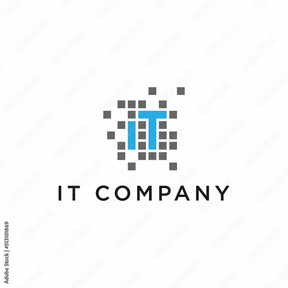 Monogram Logo Design Vector Template for Tech company. Monogram Logo Design Vector Template for Tech company.