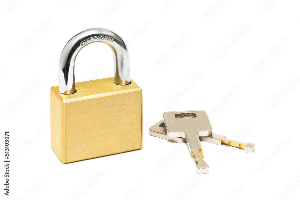 padlock and key isolated on white background padlock and key isolated on white background