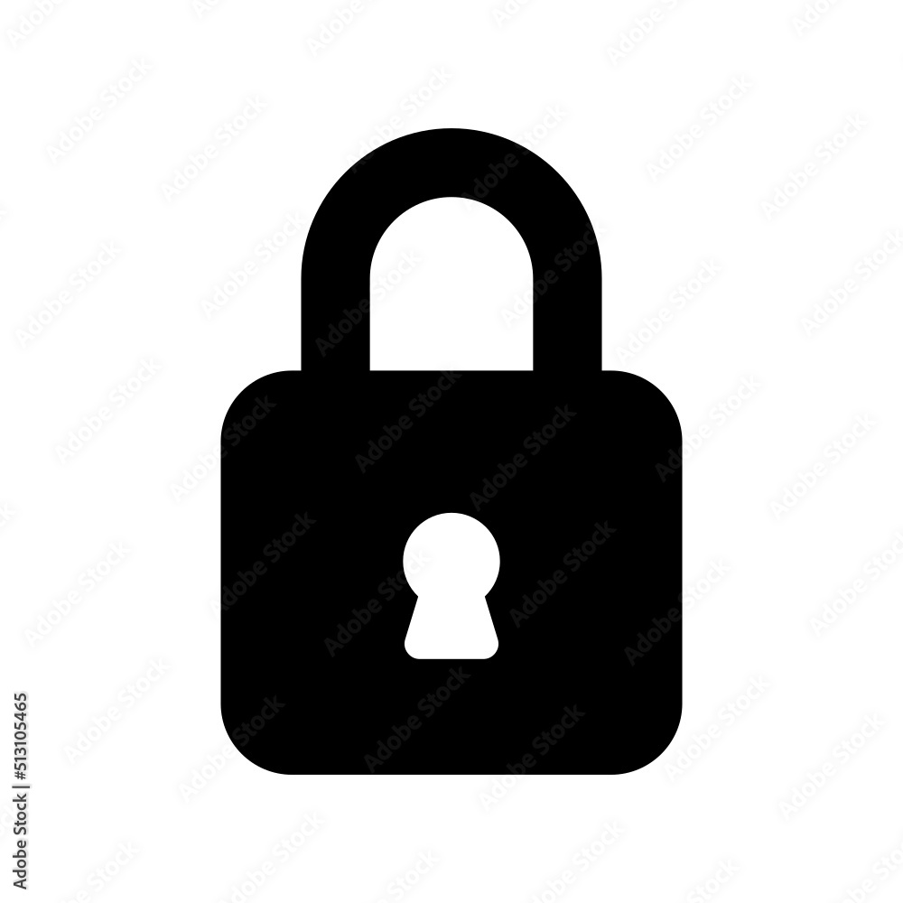 Lock Icon Vector Symbol Design Illustration Lock Icon Vector Symbol Design Illustration