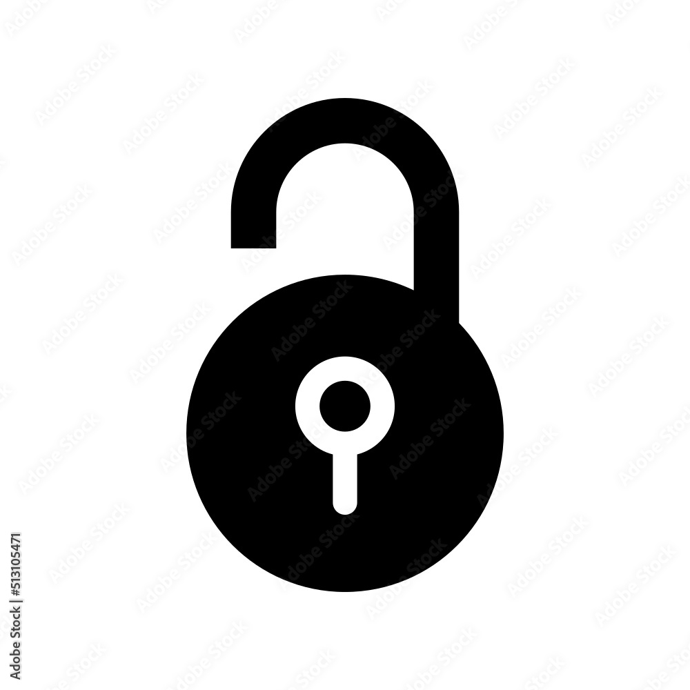 Unlock Icon Vector Symbol Design Illustration Unlock Icon Vector Symbol Design Illustration