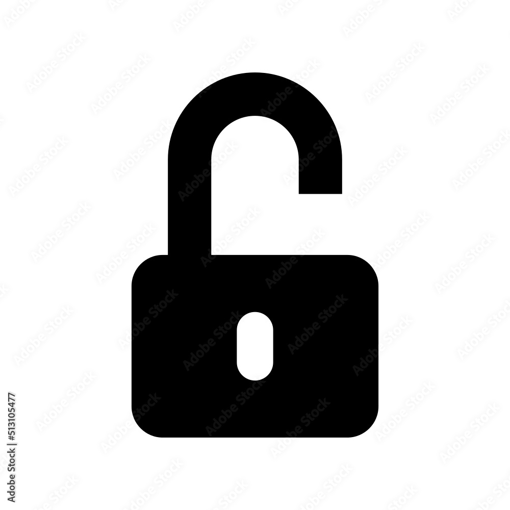 Unlock Icon Vector Symbol Design Illustration Unlock Icon Vector Symbol Design Illustration