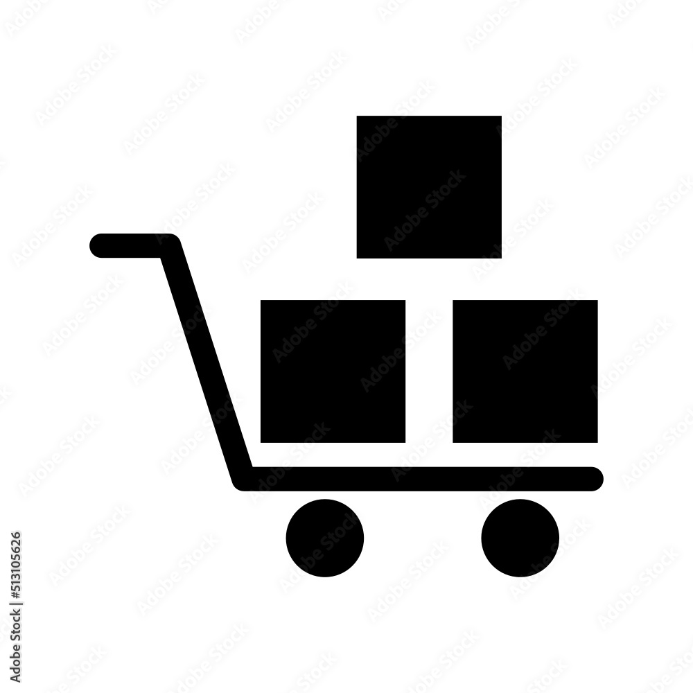 Cart Delivery Icon Vector Symbol Design Illustration Cart Delivery Icon Vector Symbol Design Illustration
