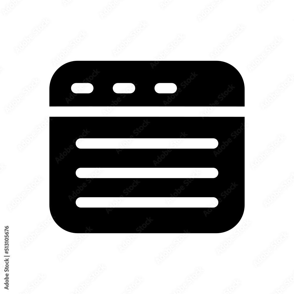 Browser Icon Vector Symbol Design Illustration Browser Icon Vector Symbol Design Illustration