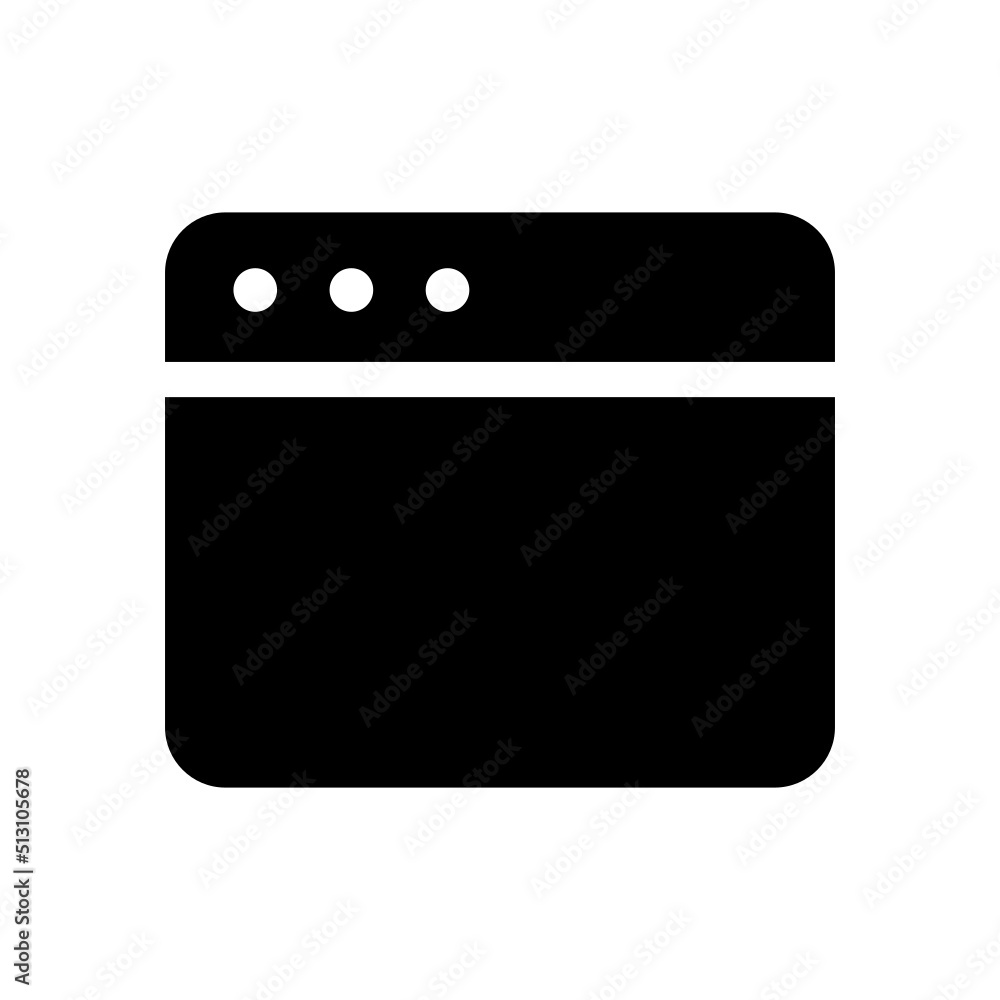 Browser Icon Vector Symbol Design Illustration Browser Icon Vector Symbol Design Illustration