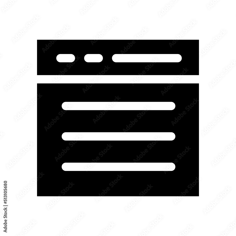 Browser Icon Vector Symbol Design Illustration Browser Icon Vector Symbol Design Illustration