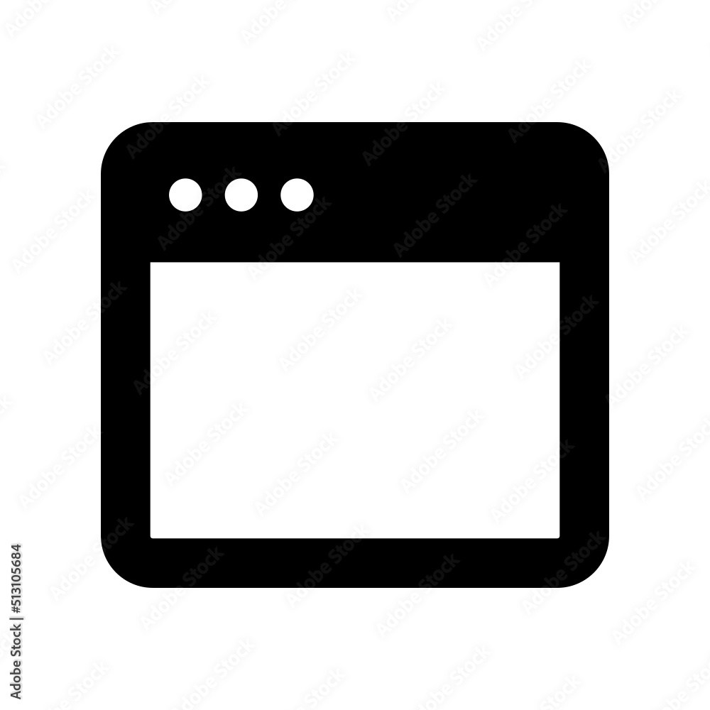 Browser Icon Vector Symbol Design Illustration Browser Icon Vector Symbol Design Illustration