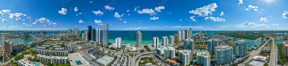 custom made wallpaper toronto digitalMiami, Sunny Isles Beach, Golden Beach, Aventura, little planat, panorama