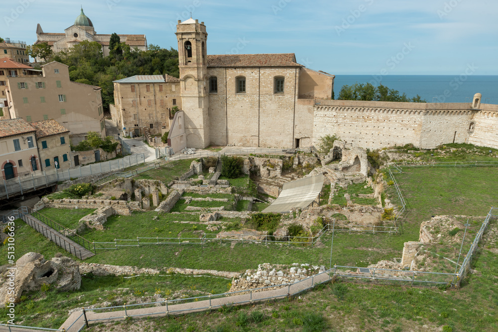 Roman amphitheater Ancona Italy