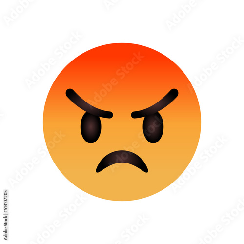 angry emoji vector