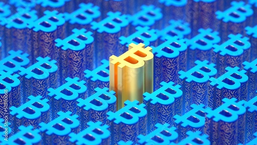 background with bitcoin