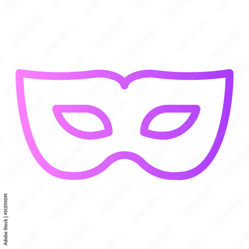 eye mask gradient icon