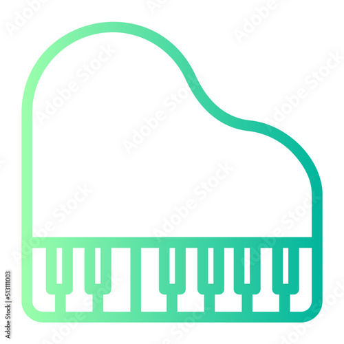 piano gradient icon