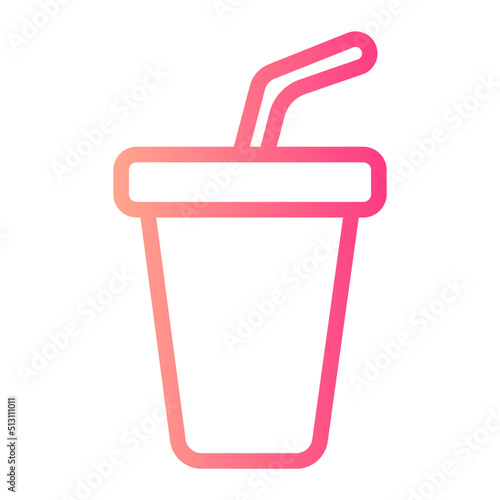 Soft drink gradient icon