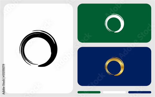 Brush painting enso zen