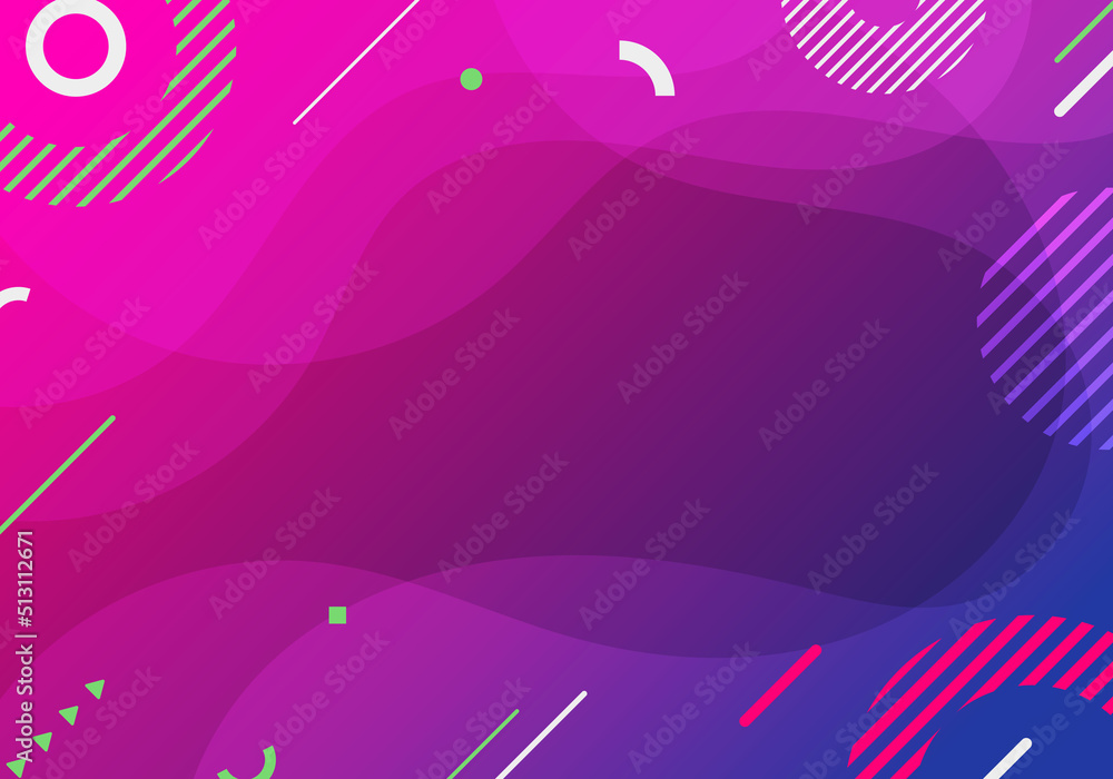 Abstract background colorful liquid gradient shapes with geometric elements composition Abstract background colorful liquid gradient shapes with geometric elements composition