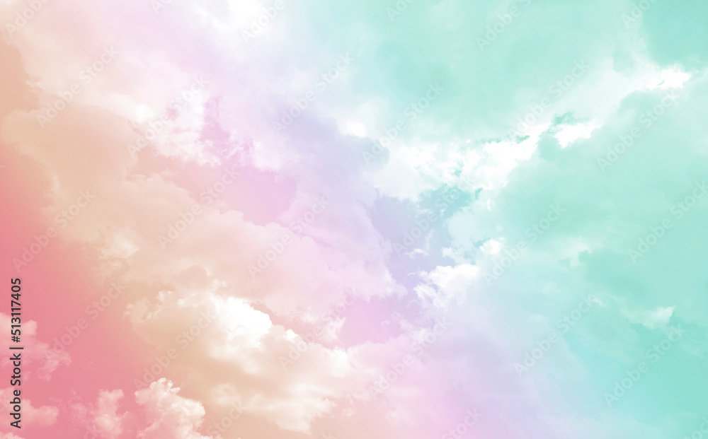 Sky and clouds in pastel tones for graphic design or wallpaper Sky and clouds in pastel tones for graphic design or wallpaper