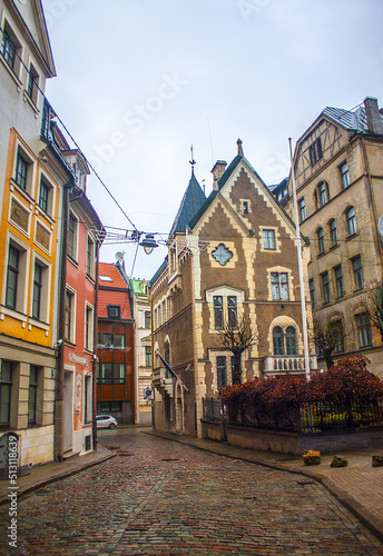 Vintage architecture of the Old Town of Riga, Latvia © Lindasky76