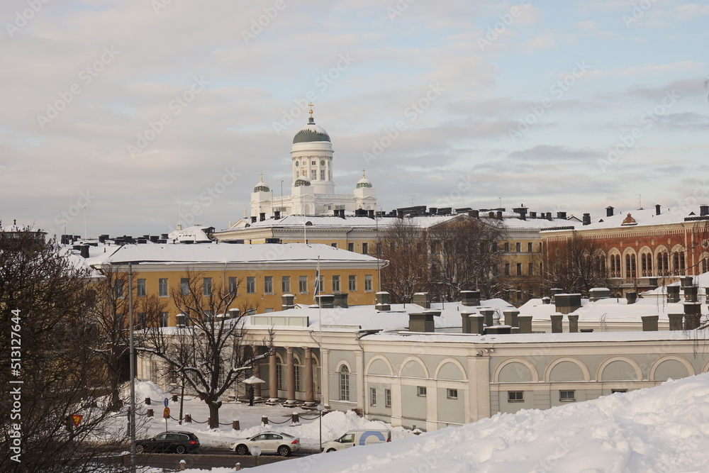 フィンランド　冬のヘルシンキ大聖堂