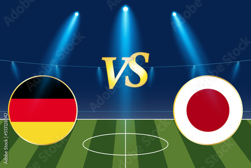 Group stage matches. Germany vs Japan Template