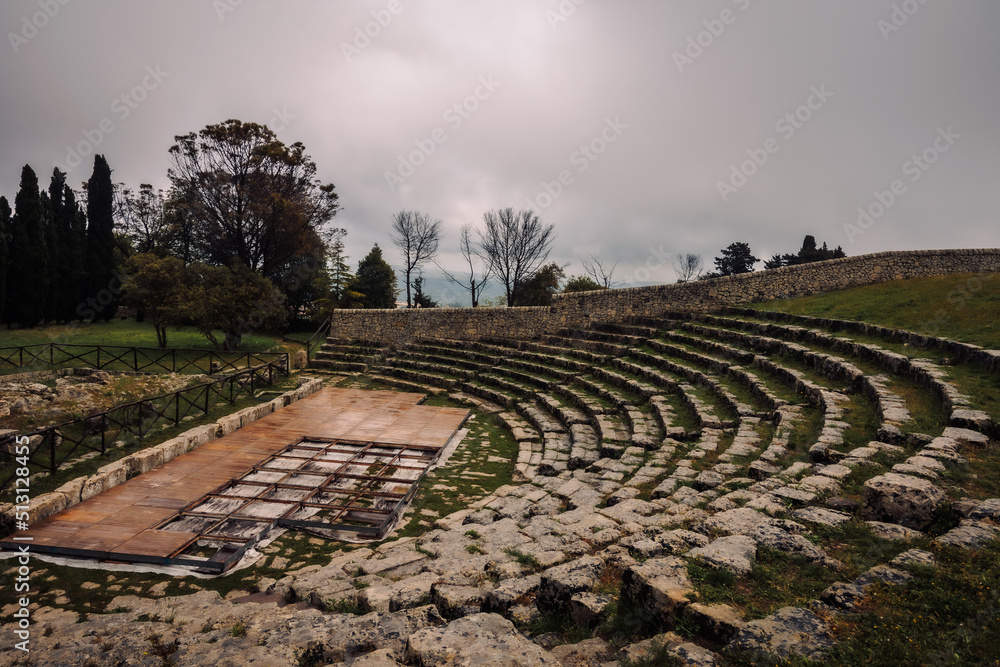 Antikes Stadion auf Sizilien in Italien